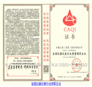 全国仪器仪表行业领军企业